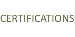 CERTIFICATIONS